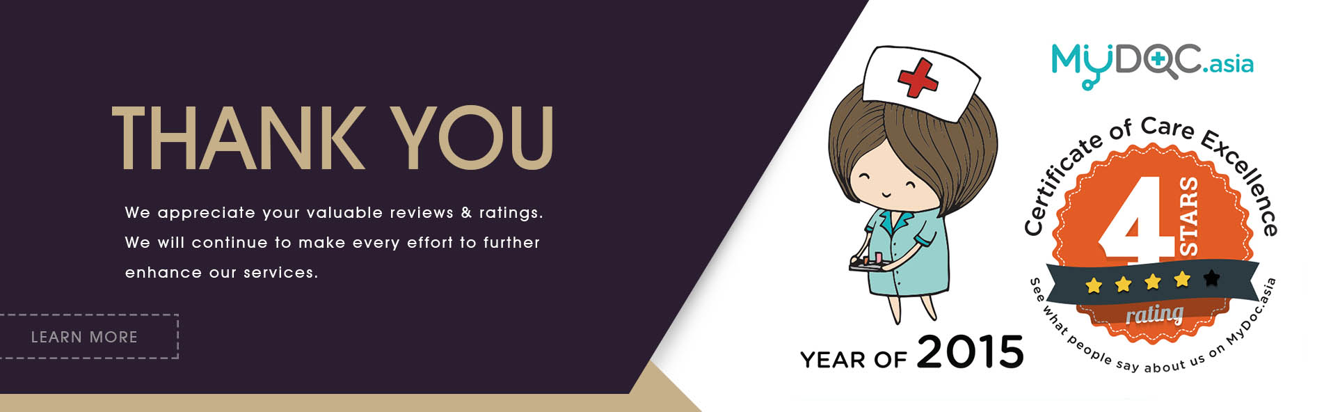 Certificate of excellence